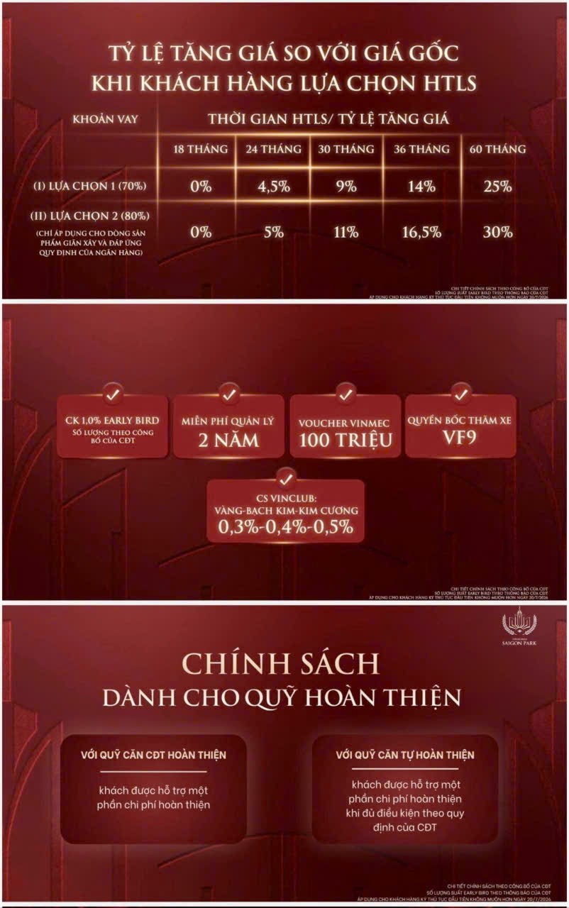Ưu Đãi Vay Ngân Hàng Dự án VinHomes Hóc Môn